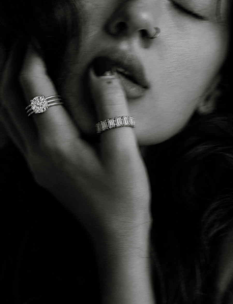Diamond rings near lips